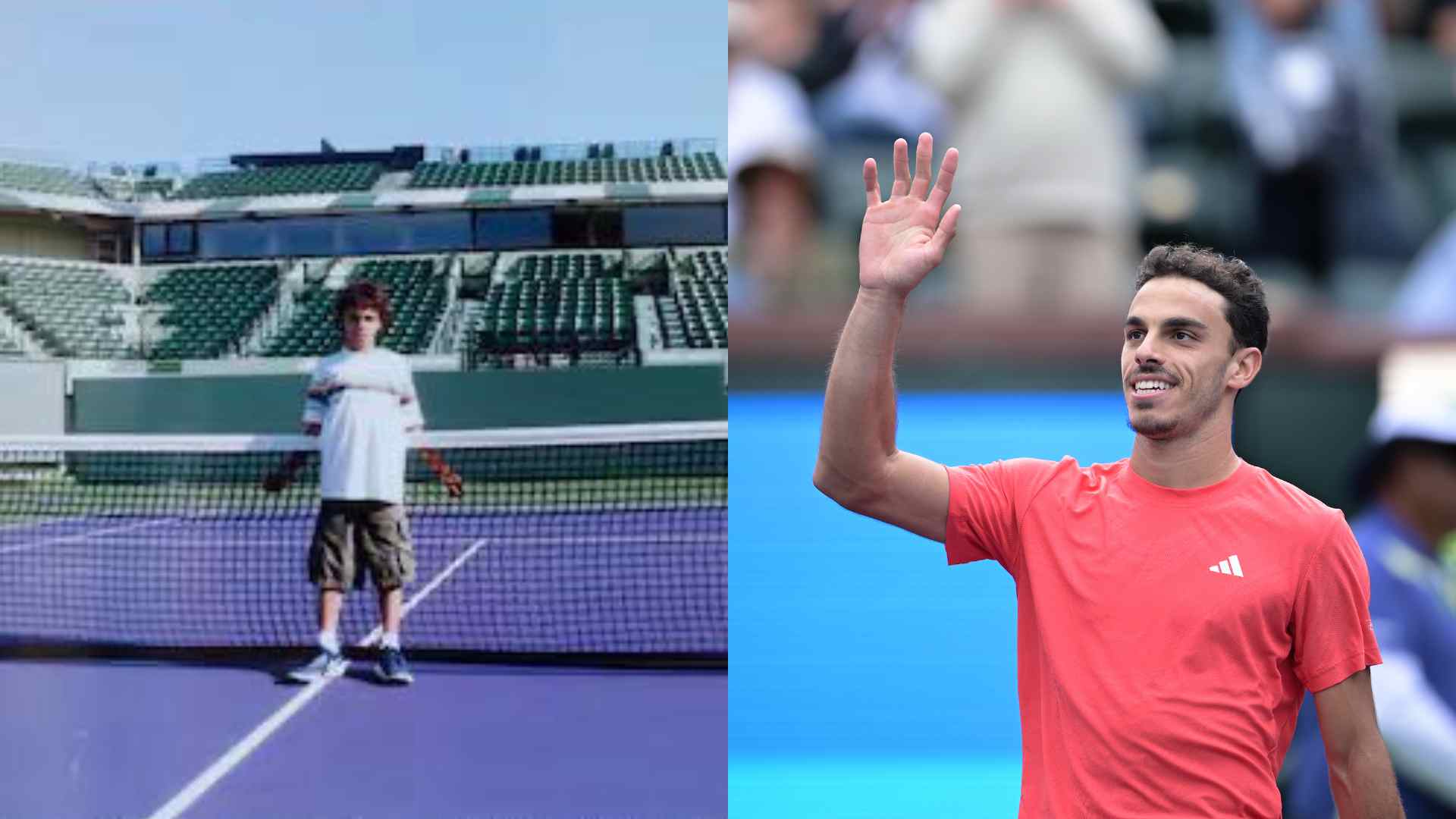 Francisco Cerundolo on his first visit to Miami at the Crandon Park vs. this week at the Miami Open presented by Itau.