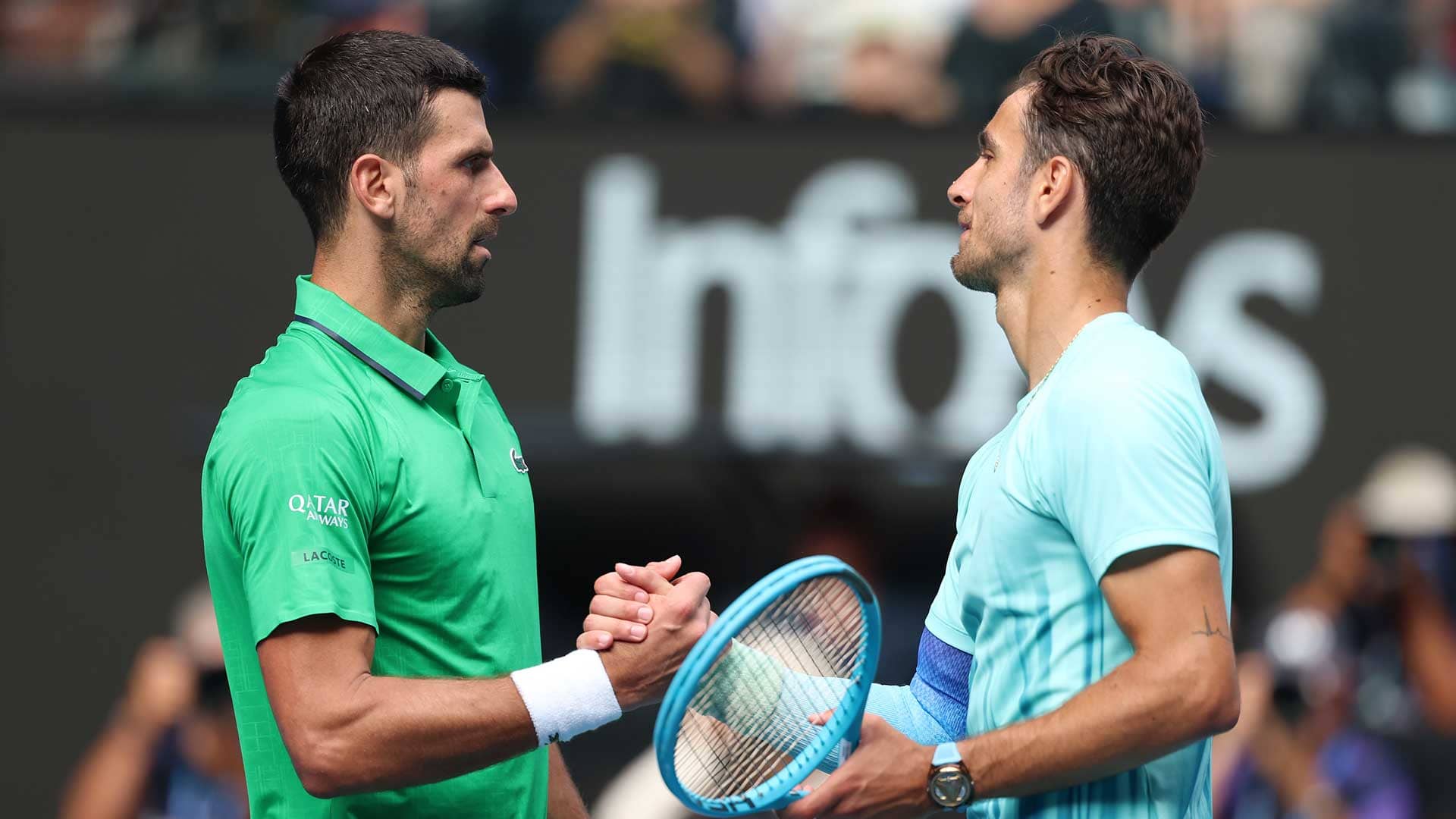 Novak Djokovic, Lorenzo Musetti