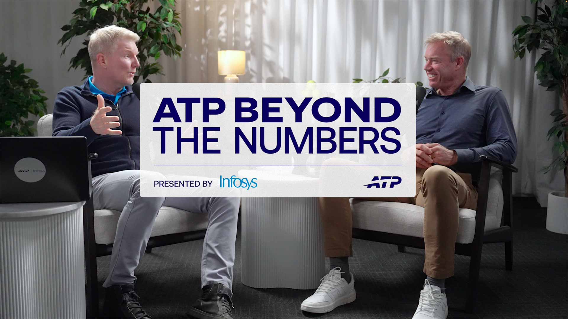 Jim Courier and Mark Petchey chat in the first episode of ATP Beyond The Numbers powered by Infosys.