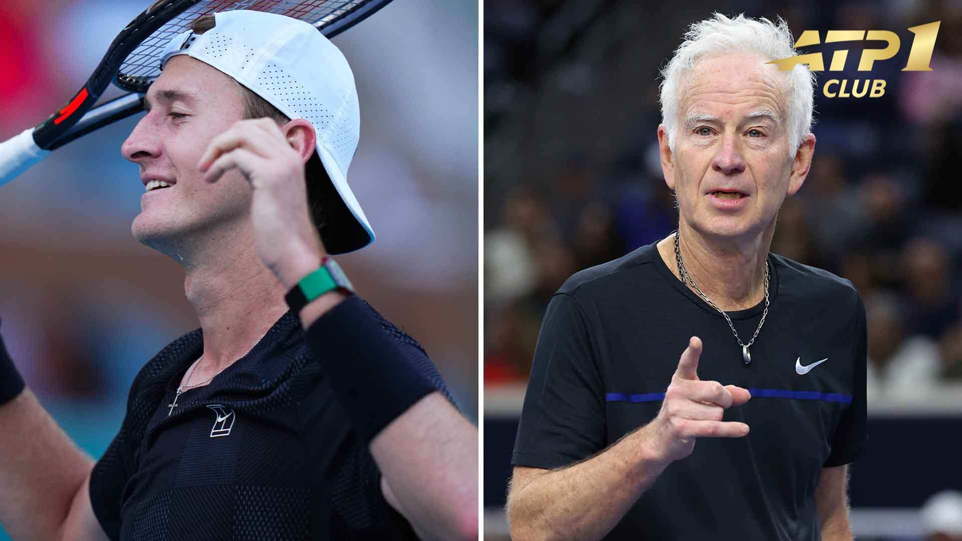 Sebastian Korda, John McEnroe