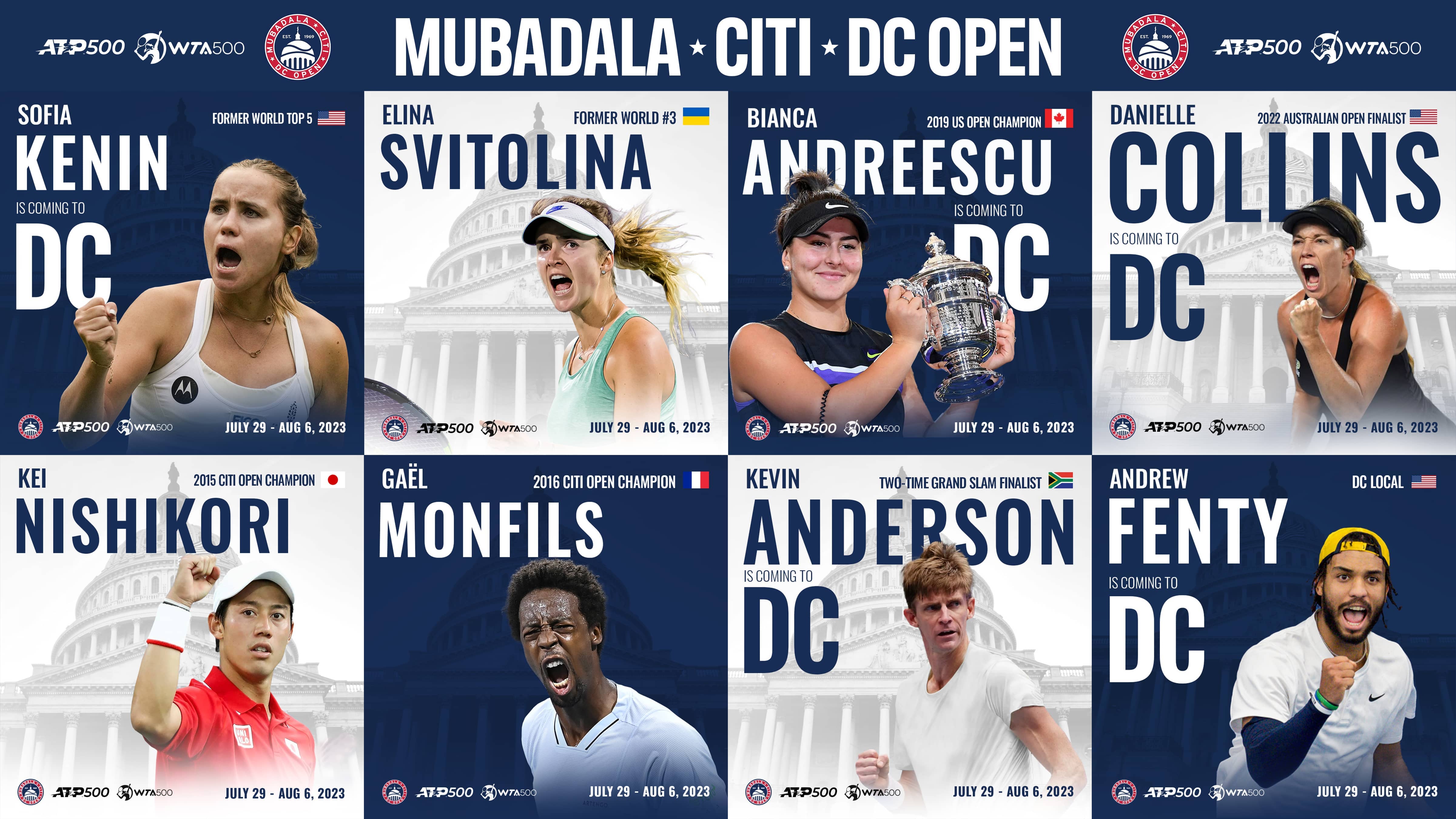 Wild Card Announcements News Article Mubadala Citi DC Open Tennis