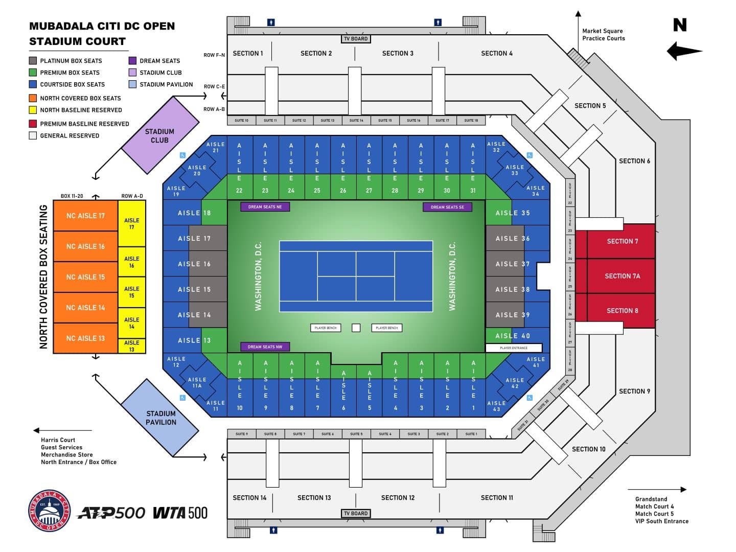 Stadium Map Updated